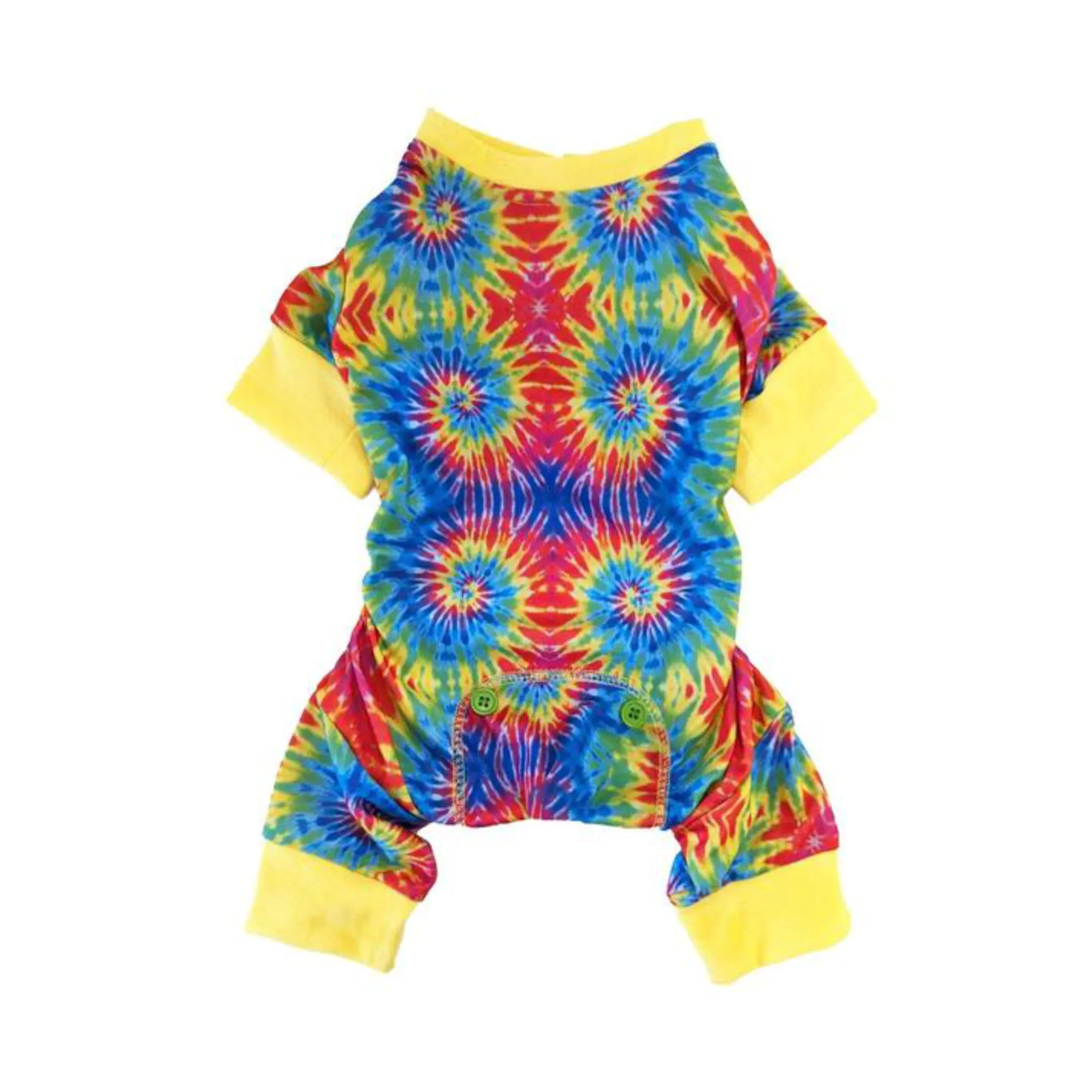 TIE DYE PJ YELLOW LG