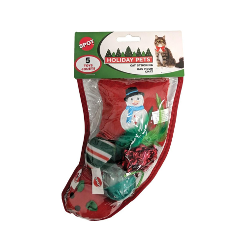 Holiday Cat Stocking Asst 5 Pc