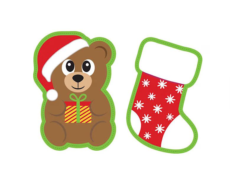 Tootiez Bear/Stocking 2Pk