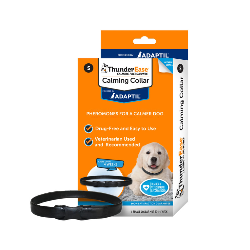 ThunderEase Dog Calming Collar For Small Dogs Up To 14" Neck