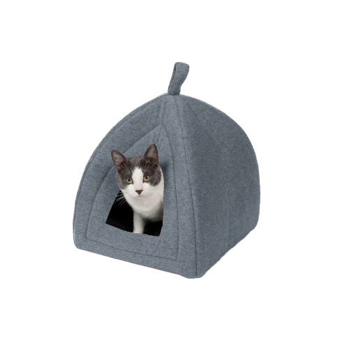 Furhaven Fleece Pet Tent Gray Small