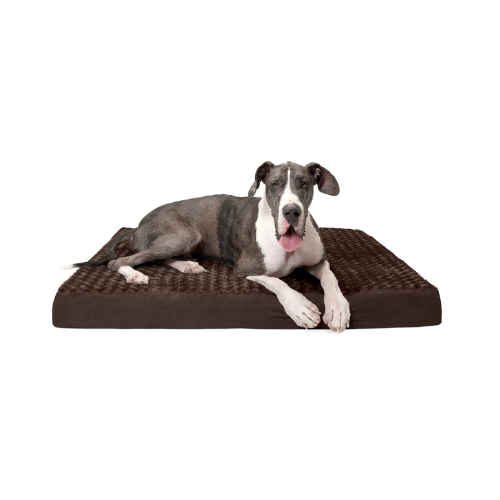 Furhaven Ultra Plush Deluxe Orthopedic Bed Chocolate Jumbo