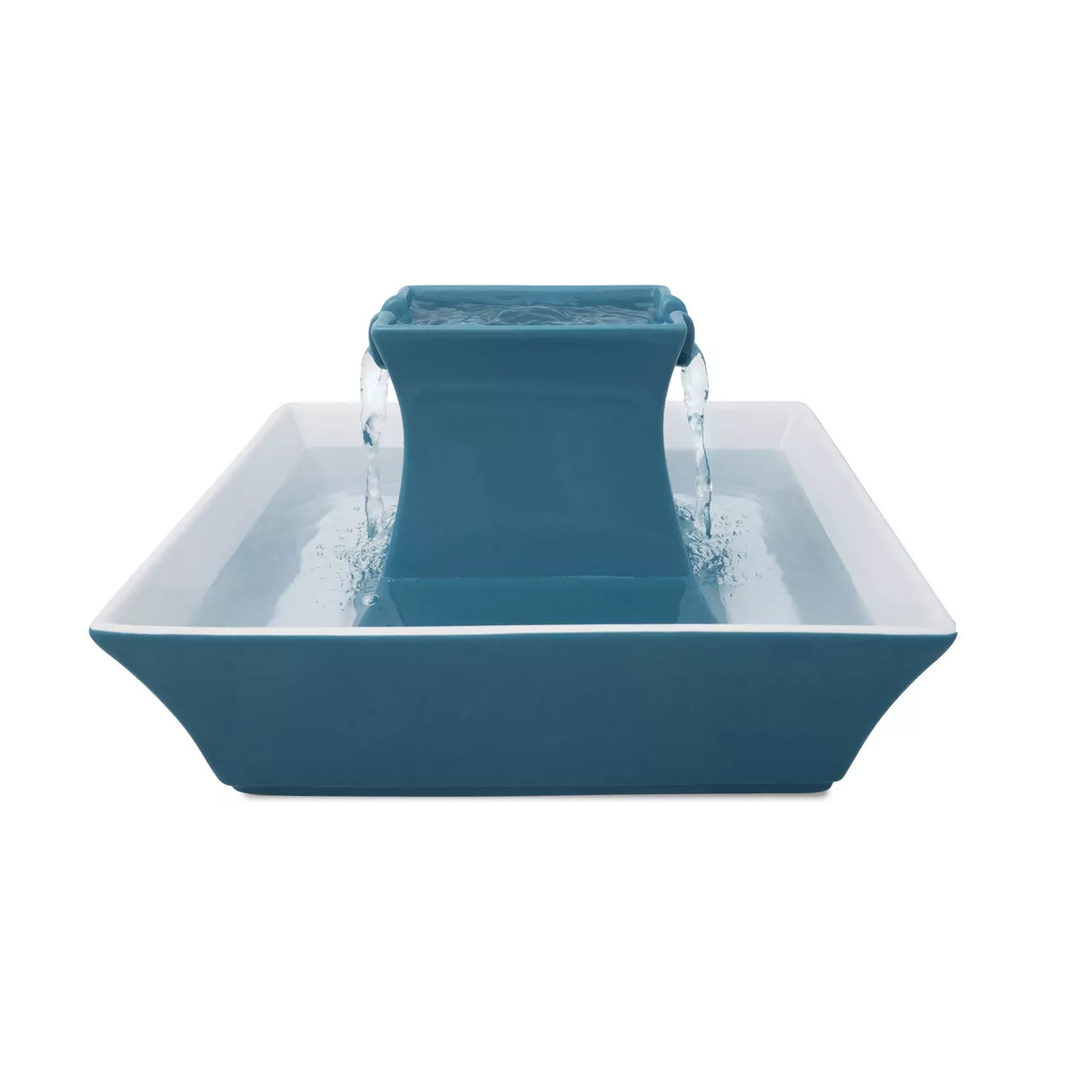 PetSafe Drinkwell Ceramic Pagoda Fountain Blue Stone 70oz