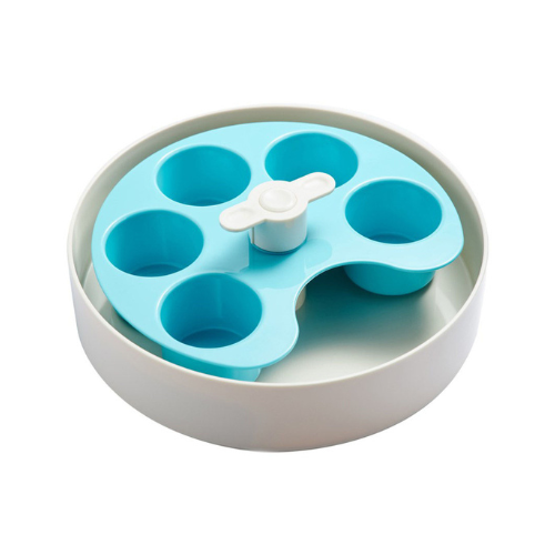 Spin Palette Level Medium Interactive Slow Feeder Blue