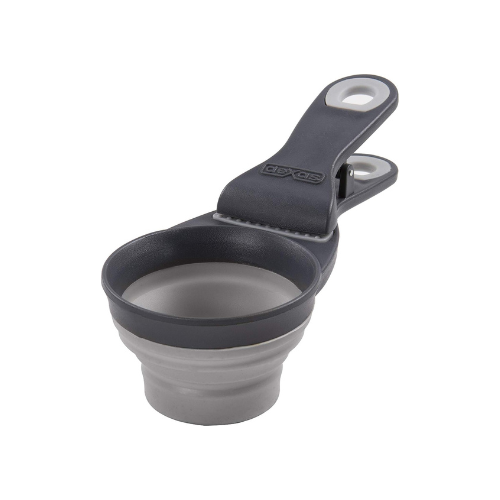 Dexas Collapsible Klipscoop Gray .5 cup