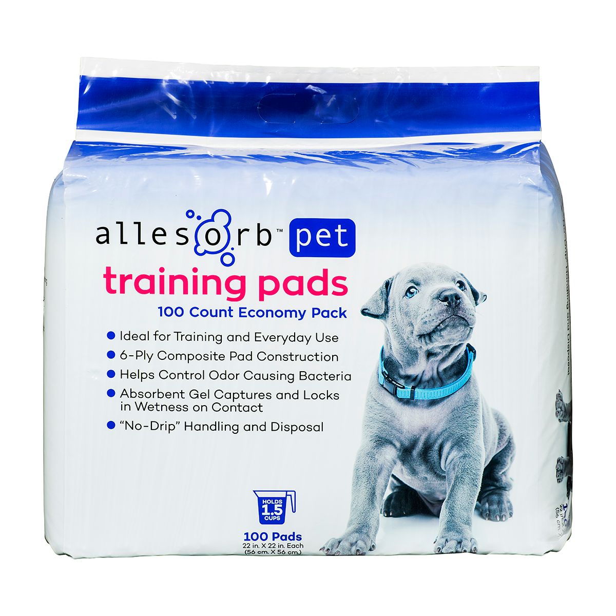 Allesorb Pet Training Pads 22x22" 100 Count