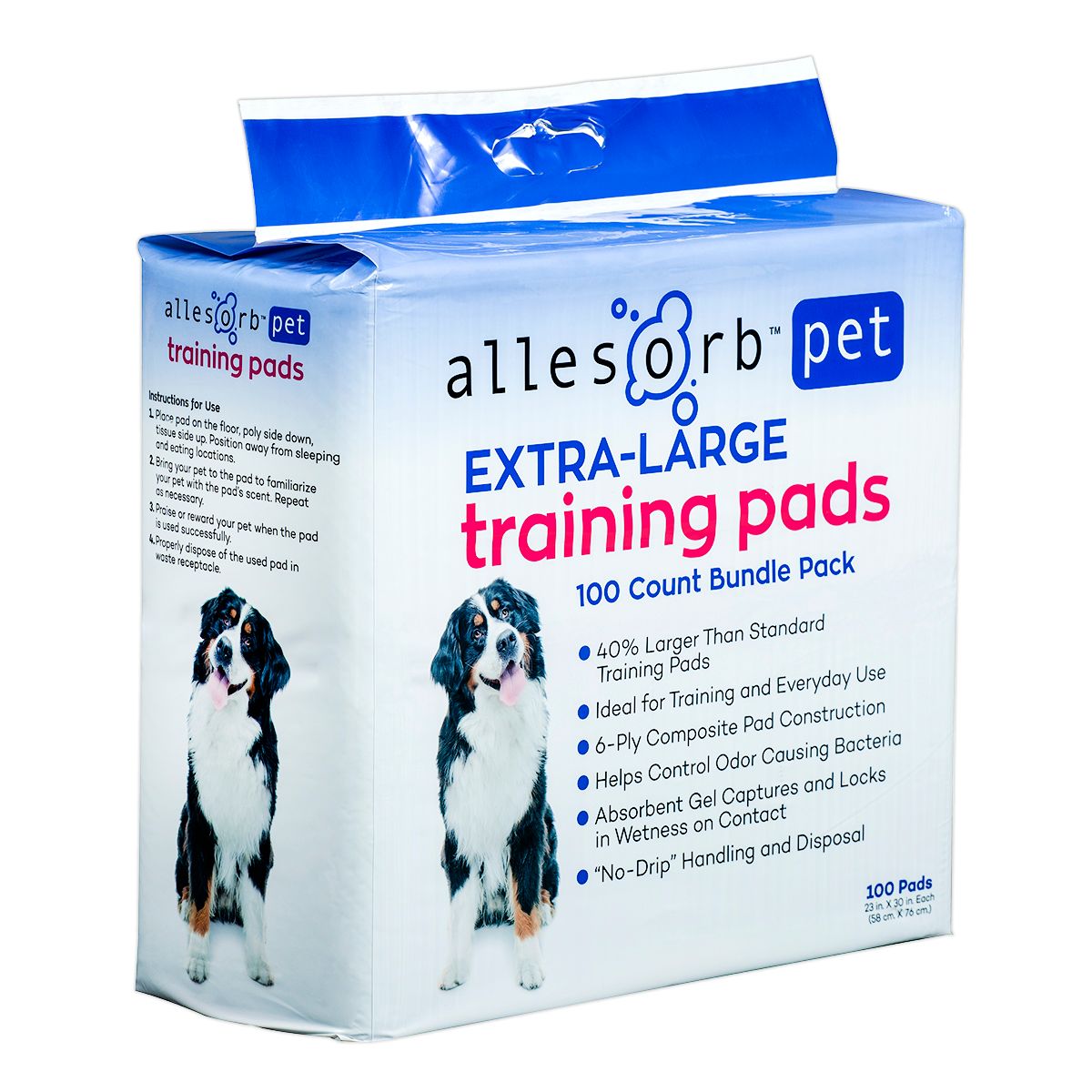 Allesorb Pet Training Pads 23x30" 100 Count