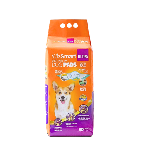 WizSmart Ultra All Day Dry Premium Dog Pads 30 Pack