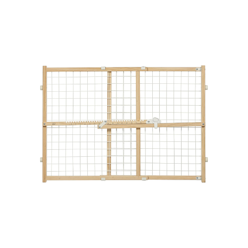 Midwest Wooden Gate 24" High Expands 27-42" Wide Wire Mesh