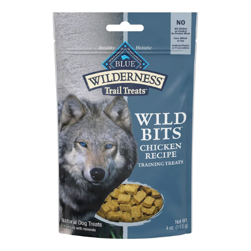 Blue Buffalo Dog Wilderness Trail Treats Wild Bits Chicken 4oz