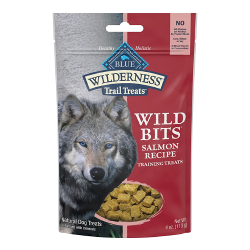 Blue Buffalo Wilderness Trail Dog Training Treats Grain Free Salmon Wild