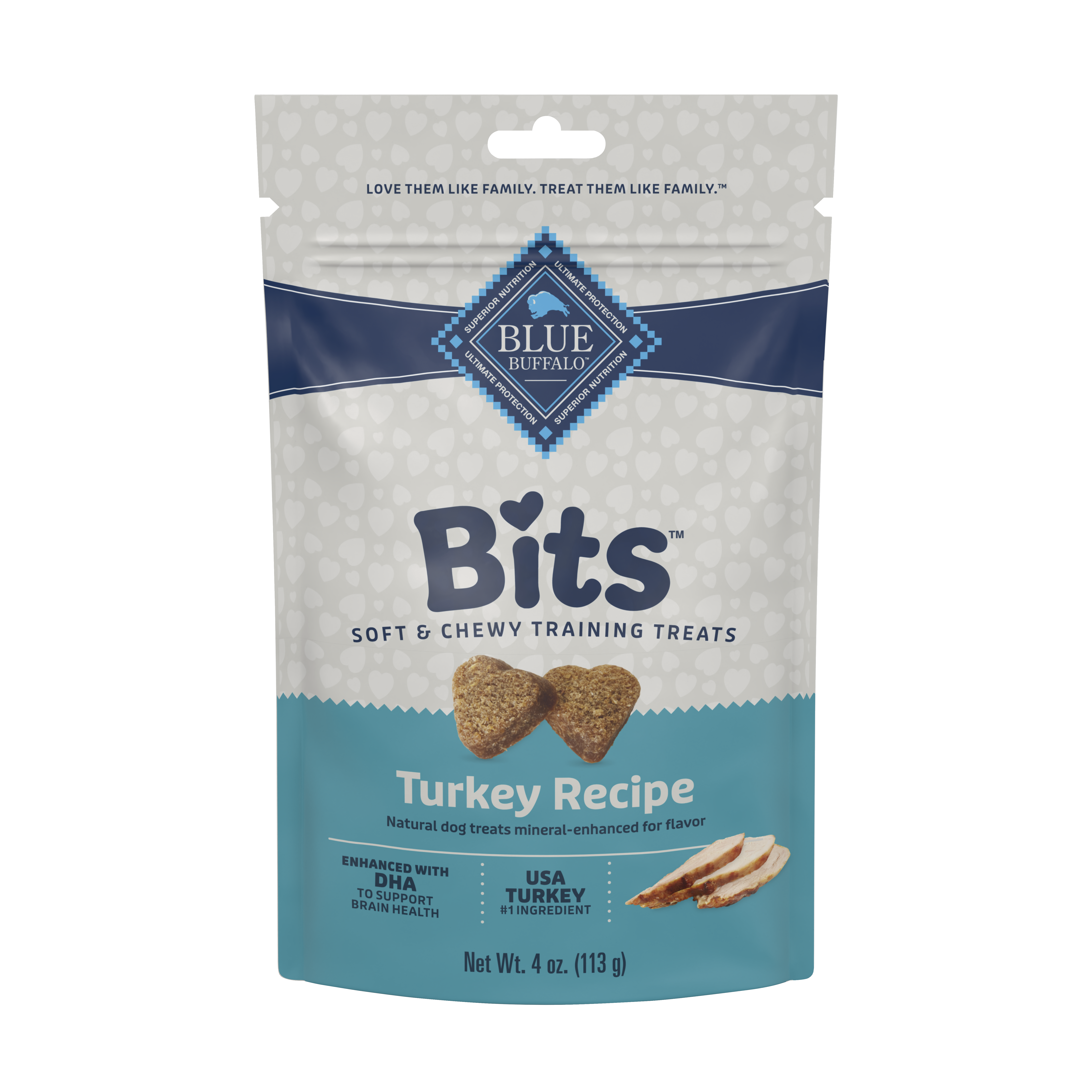 Blue Buffalo Bits Dog Training Treats Turkey 4oz