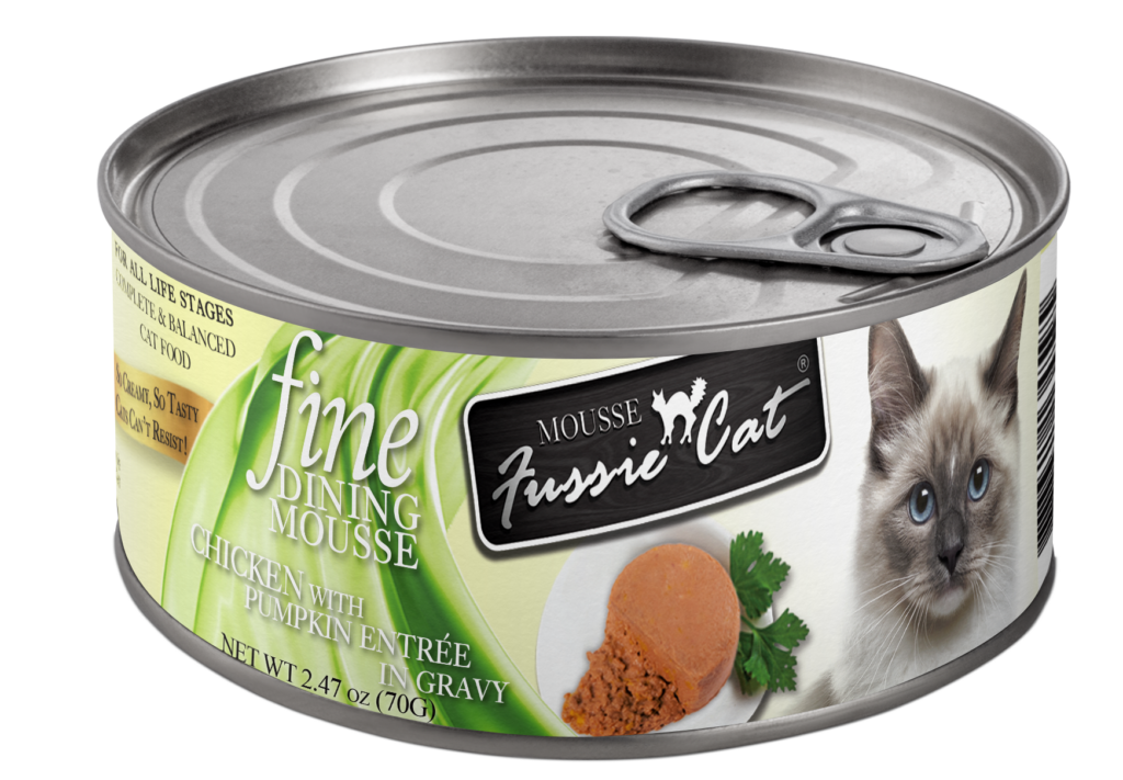 Fussie Cat Fine Dining Mousse Chicken & Pumpkin 2.47oz Can