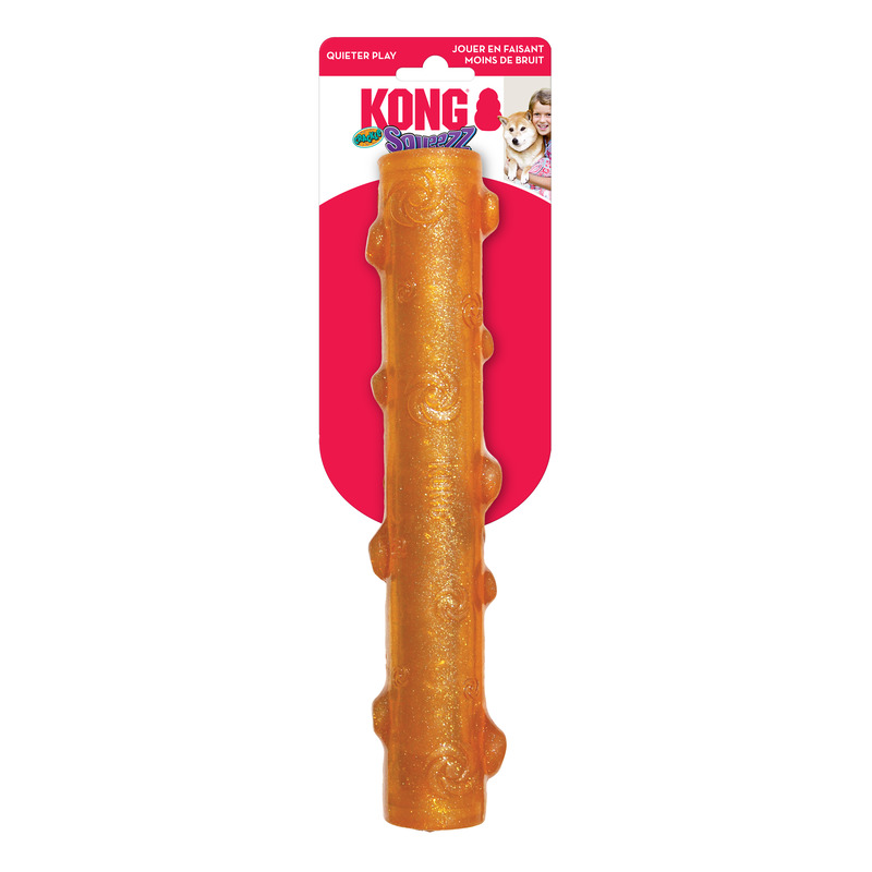 Kong Dog Toy Squeezz Crackle Stick Large