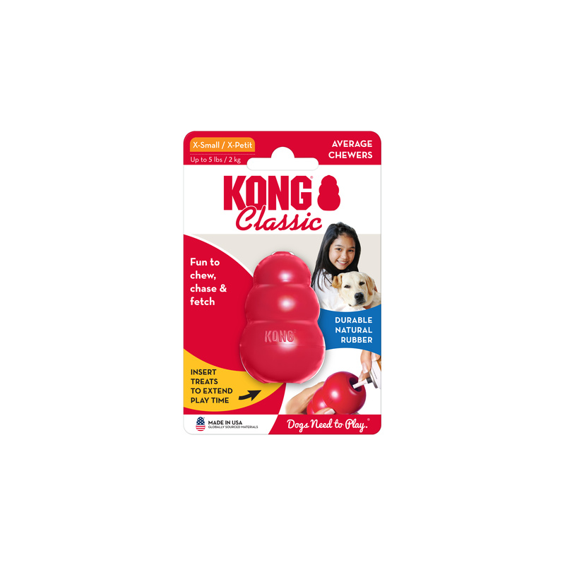 Kong Classic Dog Toy Rubber Red X-Small