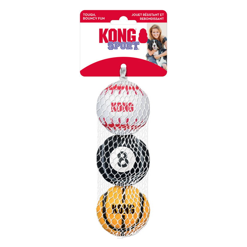 Kong Sport Dog Toy Assorted Balls Medium