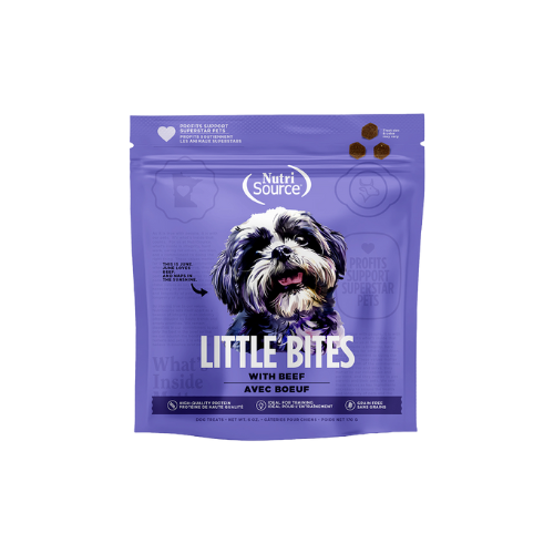 NutriSource Little Bites Grain Free Beef 6oz Dog Treats