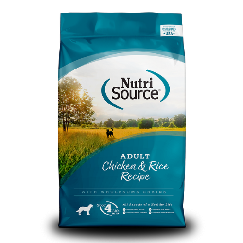 NutriSource Dog Chicken & Rice 12#