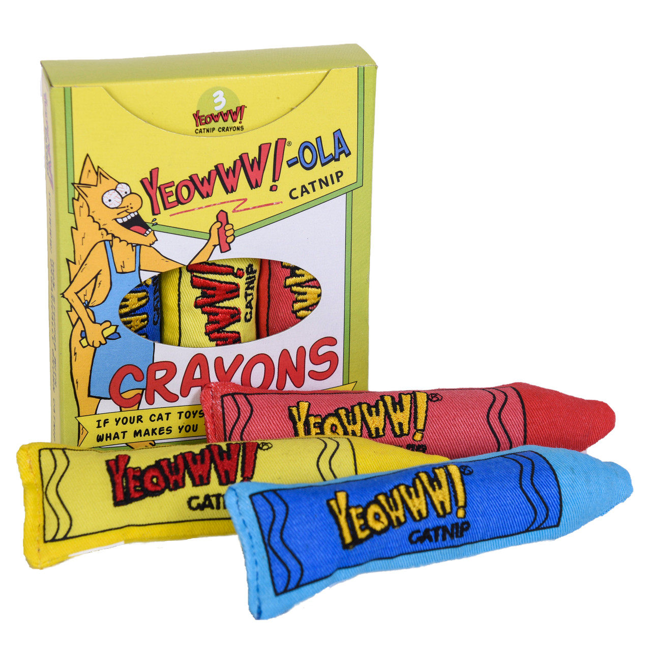 Yeowww Cat Toy Catnip Crayons