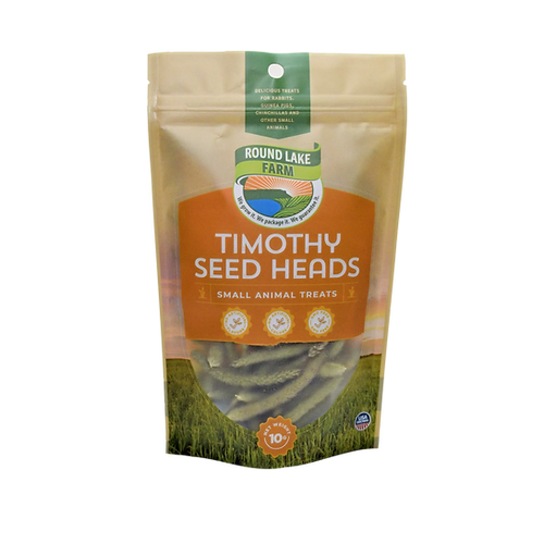 Round Lake Farm Timothy Seed Head Small Animal Treats 3oz