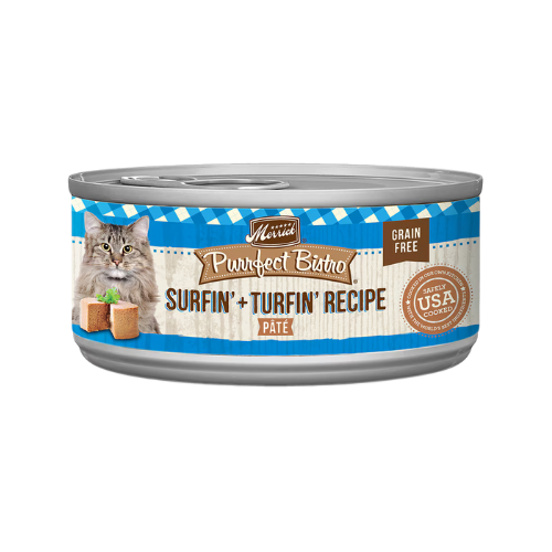 Merrick Purrfect Bistro Cat Grain Free Surf and Turf Pate 5.5oz Can