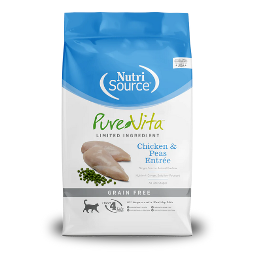 PureVita Cat Grain Free Chicken & Peas 12#