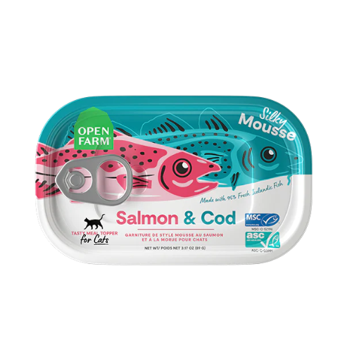 Open Farm Wet Cat Topper Salmon & Cod 3.17oz