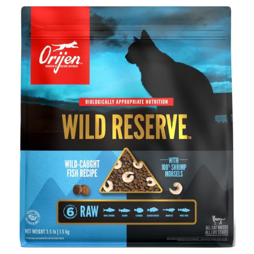 Orijen Cat Grain Free Wild Reserve Fish Recipe with Freeze Dried 3.5#