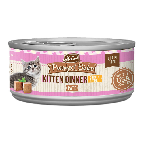 Merrick Purrfect Bistro Kitten Chicken Dinner Pate 5.5oz Can