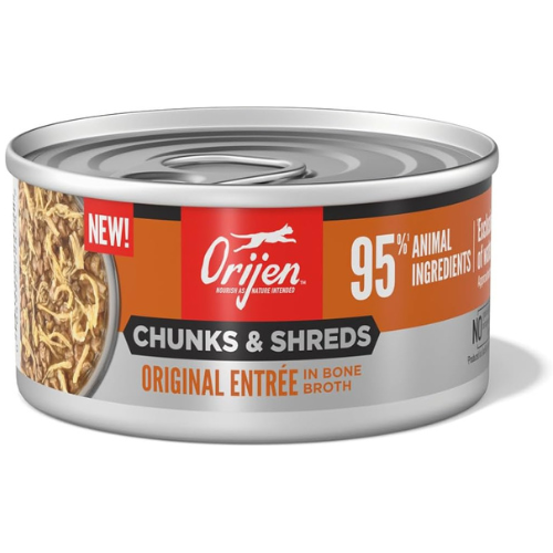 Orijen Wet Cat Chunks & Shreds Original Entree in Broth 3oz Can