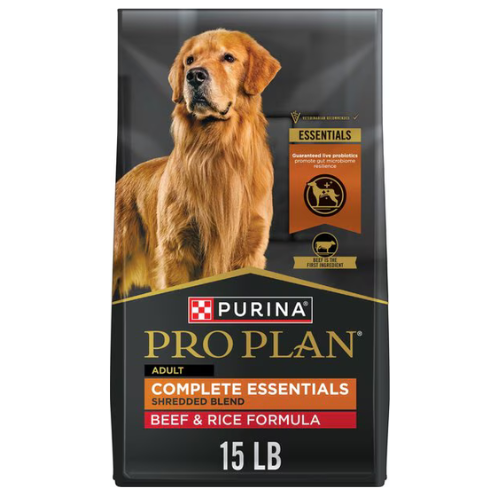 Purina Pro Plan Dog Complete Essentials Beef & Rice Shredded 15#