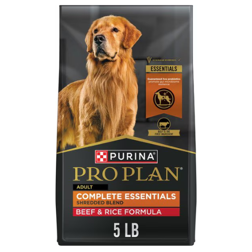 Purina Pro Plan Dog Complete Essentials Beef & Rice Shredded 5#