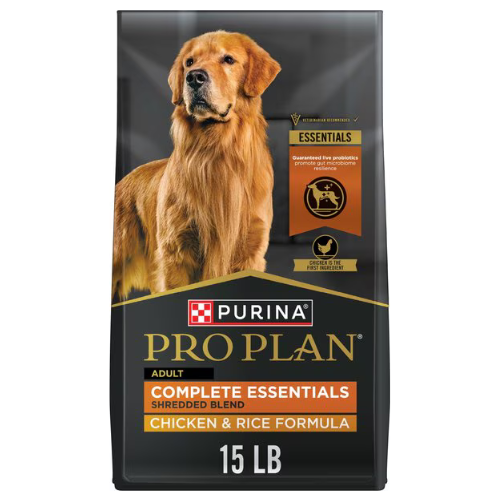 Purina Pro Plan Dog Complete Essentials Chicken & Rice Shredded 15#