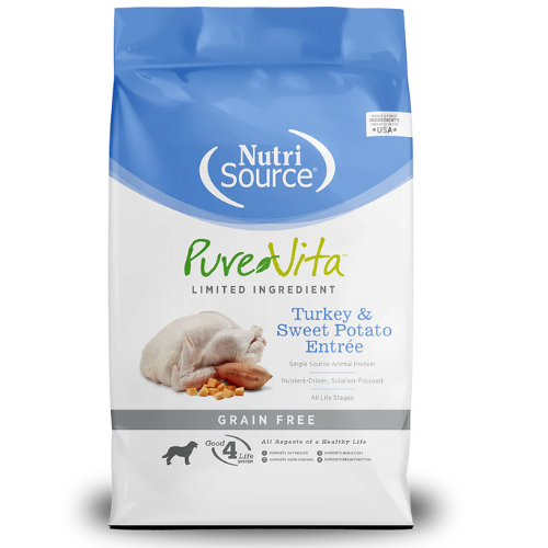 PureVita Dog Grain Free Turkey Sweet Potato Pea 12#