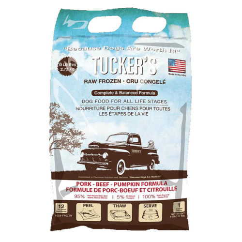 Tucker's Frozen Raw Dog Pork Beef Pumpkin 6#