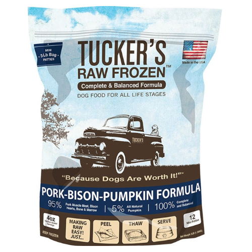 Tucker's Frozen Raw Dog Pork Bison Pumpkin 3#
