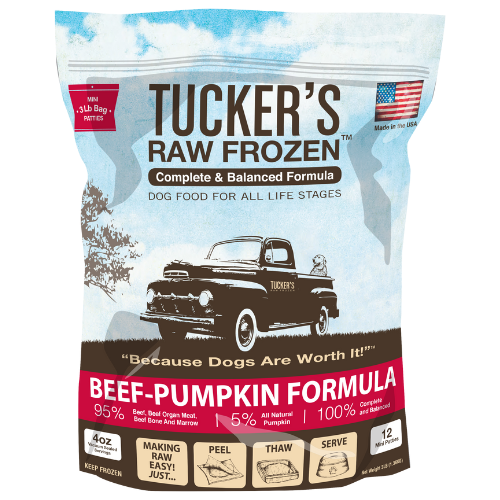 Tucker's Frozen Raw Dog Beef Pumpkin 3#