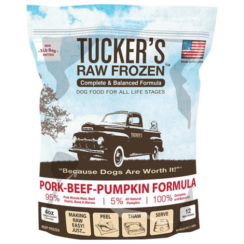 Tucker's Frozen Raw Dog Pork Beef Pumpkin 3#