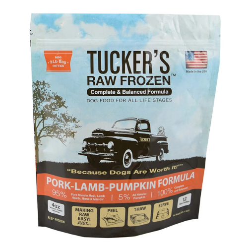 Tucker's Frozen Raw Dog Pork Lamb Pumpkin 3#