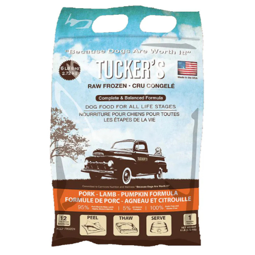 Tucker's Frozen Raw Dog Pork Lamb Pumpkin 6#