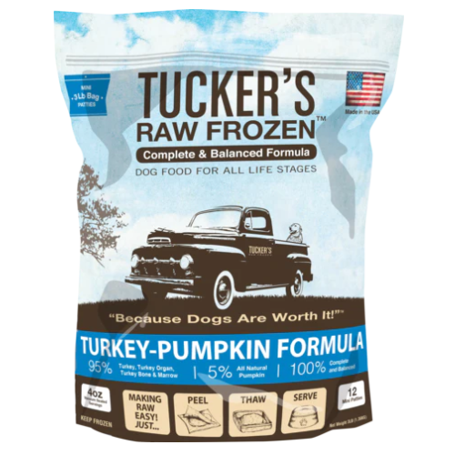 Tucker's Frozen Raw Dog Turkey Pumpkin 3#
