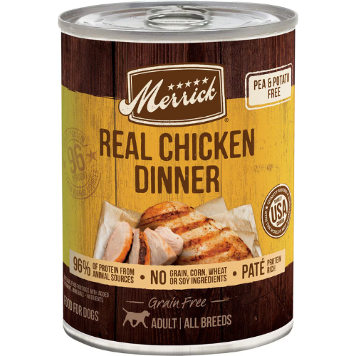 Merrick Dog Chicken Dinner 12.7oz Can
