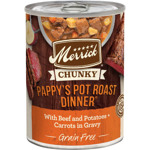 Merrick Chunky Dog Pappy's Pot Roast Dinner 12.7oz Can