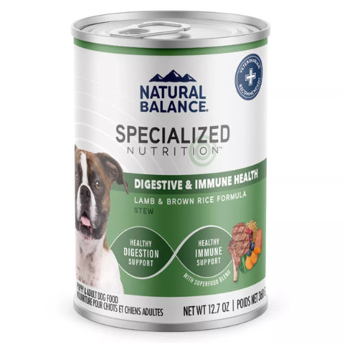 Natural Balance Wet Dog Specialized Nutrition Digestive & Immune Health Lamb