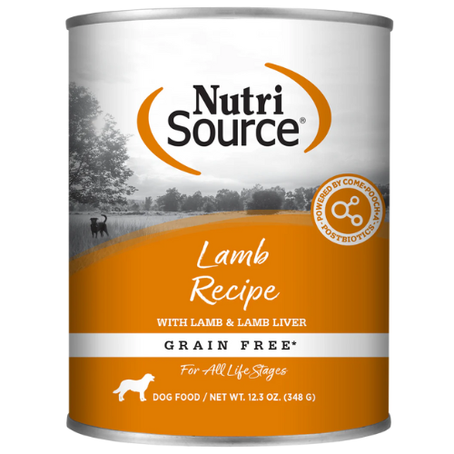 NutriSource Wet Dog Grain Free Lamb 12.3oz Can