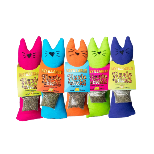 TacoCat Creations Cat Toy Fizzle Sticks Refillable Tackle Bag