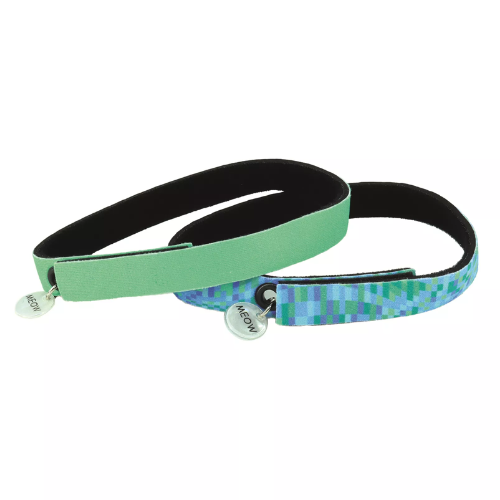 Coastal Elastacat Flex Fit Cat Collar Green Geometric 2pk