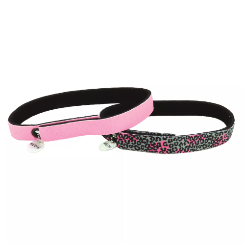 Coastal Elastacat Flex Fit Cat Collar Hot Pink Leopard 2pk