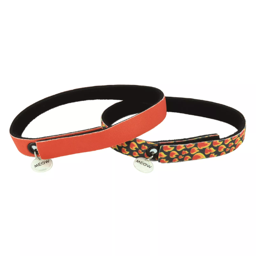 Coastal Elastacat Flex Fit Cat Collar Red Fire 2pk