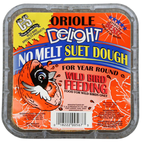 C&S No Melt Oriole Delight Suet Dough 11.75oz